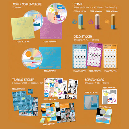 Seventeen album (Blue, New or Feel) & Nails bundle